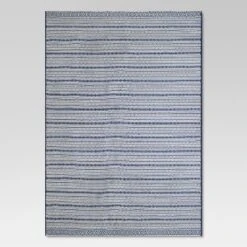 Pattern Stripe Outdoor Rug Blue - Threshold -Brick Wall GUEST c8e7d2d6 fb5a 48f9 bf7c 4b4cf4881b0c