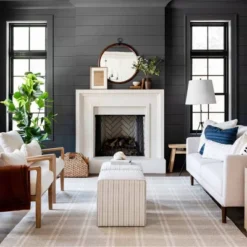 Lynwood Square Upholstered Cube - Threshold™ Designed With Studio McGee -Brick Wall GUEST ce8f5b54 c5af 4eb3 b554 ef00d37469a8