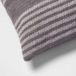Lumbar Modern Stripe Decorative Throw Pillow Gray - Threshold™ -Brick Wall GUEST cf47fbee 7d18 40e0 b721 423f41dd185a