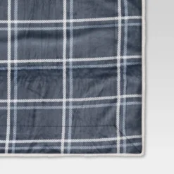 Printed Plush Throw With Faux Shearling Reverse - Threshold™ -Brick Wall GUEST d103f151 11ea 4e68 a9c5 da5800505e16