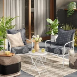 Step Diamonds Outdoor Rug Tan/Ivory - Threshold™