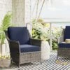 7'x10' Narrow Wornstripe Rectangular Woven Outdoor Area Rug Navy Blue - Threshold™ -Brick Wall GUEST d20f85d0 324d 4605 87c2 ab60679ed8ad