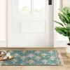 Washable Floral Block Printed Blue Rug Blue - Threshold™ 1 Washable Floral Block Printed Blue Rug Blue - Threshold™ -Brick Wall GUEST d2767033 06b7 44f3 84dc 71414c86e038