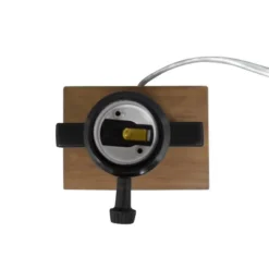 Weston Window Small Lamp Base Black - Threshold™: Modern Rectangle, No Assembly Required, ETL Listed -Brick Wall GUEST d3eed9ba 3ef0 4352 ae04 53a925bdc24e