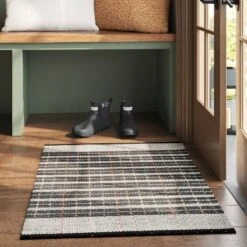 2'x3' Handloom Mixed Fibre Striped Rug - Threshold™