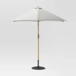 9'x9' Market Patio Umbrella - Light Wood Pole - Threshold™ -Brick Wall GUEST d4427da4 9c2a 44bc 98d3 b83d00a8e056