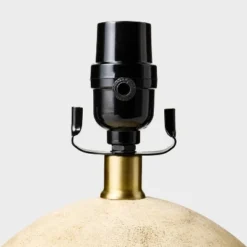 Round Faux Wood Lamp Base Brown - Threshold™ Designed With Studio McGee -Brick Wall GUEST d4da6b5e c776 4d67 939e cfbfcda618c3