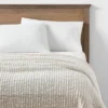 Chunky Woven Color Block Bed Throw White/Natural - Threshold™ -Brick Wall GUEST d63f4f8e c1cf 4d79 adbc a6a84e2880be