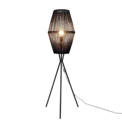 Diamond Tripod Floor Lamp Black With Rattan Shade (Includes LED Light Bulb) - Threshold™: Nautical Standing Illumination 13 Diamond Tripod Floor Lamp Black With Rattan Shade (Includes LED Light Bulb) - Threshold™: Nautical Standing Illumination -Brick Wall GUEST d6698513 cea3 4063 8f3c c0671d13df72