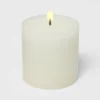 Pillar Candle Soft Cotton White - Threshold™ -Brick Wall GUEST d704624a 777a 4525 aad1 618eb9262130