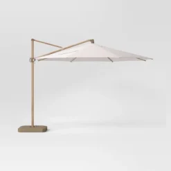 11'x11' Offset Patio Umbrella - Light Wood Pole - Threshold™ -Brick Wall GUEST d7b30535 8f96 400e a9ef c247067c3f11