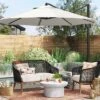 11'x11' Offset Patio Umbrella Linen - Black Pole - Threshold™ -Brick Wall GUEST d880363e db18 4e84 bf86 f732760926c5