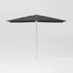 10'x6' Rectangular Market Patio Umbrella - Light Wood Pole - Threshold™ -Brick Wall GUEST d89187f0 45e4 4db4 80b8 710bf9167e62
