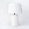 24"x16" Ceramic Assembled Table Lamp White - Threshold™ Designed With Studio McGee: Ribbed Design, Dimmable, UL Listed -Brick Wall GUEST db4c653d e88d 42df 8c00 5a8531711d06