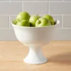 80oz Porcelain Beaded Footed Serving Bowl White - Threshold™ -Brick Wall GUEST dc49720a 7f06 41dc a93c 997a83b659ed