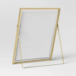 9" X 11" Float To 8" X 10" Linear Metal Easel Single Image Frame Brass - Threshold™ -Brick Wall GUEST dca9fb76 af6d 4838 8473 61f5e3a7187b