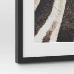 20" X 16" 2pc Zebra Close Up Glass Framed Wall Posters - Threshold™ -Brick Wall GUEST dd1b5e01 038d 4685 be4a 6547c3adc628