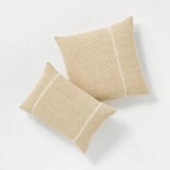 Oversize Embroidered Striped Throw Pillow Cream - Threshold™ Designed With Studio McGee 11 Oversize Embroidered Striped Throw Pillow Cream - Threshold™ Designed With Studio McGee -Brick Wall GUEST dd44cc07 b08f 4537 b5c0 957f387f1926