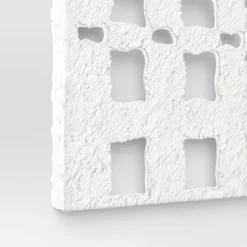 30" X 22" Metal And Paper Pulp Geometric Wall Sculpture Off-White - Threshold™ -Brick Wall GUEST de5322d5 ec4b 4477 b177 3ceadc0d97b7