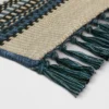 7' X 10' Stripe Outdoor Rug Blue/Beige - Threshold™ -Brick Wall GUEST ded67e4c d8df 4ed6 afe3 a89df397abd8