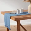 72" X 14" Cotton Textured Table Runner Blue - Threshold™ -Brick Wall GUEST df44cdfe bc93 4f94 b785 b7d77b982f1d