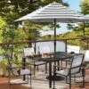 9' Round Cabana Stripe Outdoor Patio Market Umbrella With Black Pole - Threshold™ 1 9' Round Cabana Stripe Outdoor Patio Market Umbrella With Black Pole - Threshold™ -Brick Wall GUEST e1ef8200 23a0 4df8 b0ad b8f458685aac