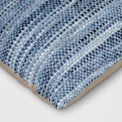 Oversized Lumbar Woven Pillow Blue - Threshold™ -Brick Wall GUEST e21dd3af f231 4058 be50 7cc6352dc91a