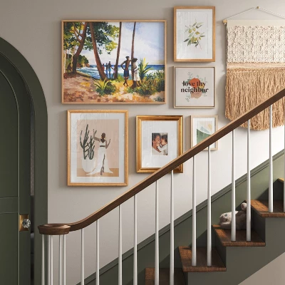 16" X 20" Beauty By Stormy Nesbit Glass/Wood Framed Wall Poster With Mat - Threshold™ 3 16" X 20" Beauty By Stormy Nesbit Glass/Wood Framed Wall Poster With Mat - Threshold™