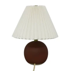Oval Table Lamp With Pleated Shade (Includes LED Light Bulb) Red - Threshold™ Designed With Studio McGee -Brick Wall GUEST e5143a64 39d0 4be9 a866 b25ebc7adbda