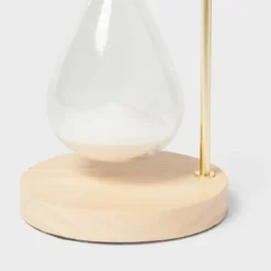 Decorative Hourglass With Rubber Wood Stand Natural Wood - Threshold™: Indoor Sand Timer Decorative Object -Brick Wall GUEST e691b5e3 4729 4b85 99f6 b76b29ca2d96