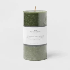 Pillar Candle Water Mint & Eucalyptus Green - Threshold™ -Brick Wall GUEST eb62ccc5 3893 4d1a adca 151ee7e678f3