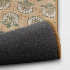 28"x84" Floral Block Memory Foam Runner Rug Yellow - Threshold™ -Brick Wall GUEST edea84bf 2c68 4692 94d6 531e9f41bfb9