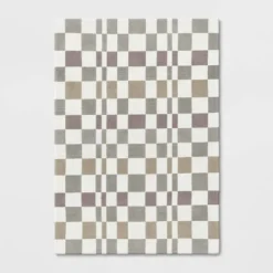 Checkered Woven Flatweave Area Rug White - Threshold™ -Brick Wall GUEST ee29eaa0 2763 4d18 b430 efdcfa007405
