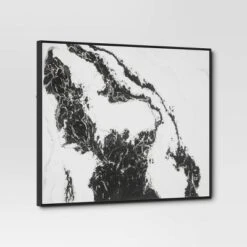 30" X 24" 2pk Marble Framed Printed Canvases Black/Tan - Threshold™ -Brick Wall GUEST ee8dbcd4 3a77 400f a328 31e7ac7d6acd