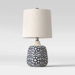 Assembled Ceramic Table Lamp Blue - Threshold™ -Brick Wall GUEST eebdc7b4 b4c2 498c 8aa2 5c9883583dfe