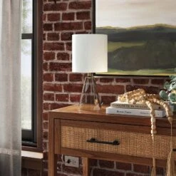 Glass Cone Mini Table Lamp Clear - Threshold™ -Brick Wall GUEST eee287ae 4297 4ecd 8b28 f390d946fcd2