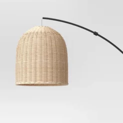 Addison Arc Floor Lamp With Natural Rattan Shade - Threshold™ -Brick Wall GUEST f0a65e9b 915e 44cf b86d b7a12da8e8a2