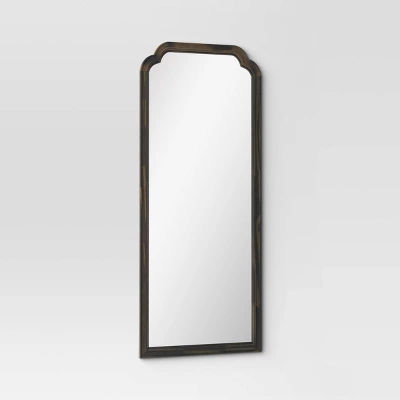 30" X 70" Oversize French Country Collection Leaner Mirror Black - Threshold™: Wood Frame, Full Body Reflection 4 30" X 70" Oversize French Country Collection Leaner Mirror Black - Threshold™: Wood Frame, Full Body Reflection - Image 2