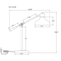 Crosby Schoolhouse Desk Lamp Black - Threshold -Brick Wall GUEST f1e5b1e8 2901 40b4 8e4d 879164dbd81b 1