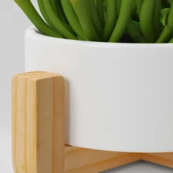 Artificial Succulent Wood Planter - Threshold™: Faux Greenery, Indoor Stoneware Pot Decor -Brick Wall GUEST f2ab2a39 653f 4773 8034 a86f3abd6027