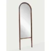 20" X 65" Wood Arched Floor Mirror Walnut - Threshold™ Designed With Studio McGee -Brick Wall GUEST f4cd05c5 e40d 4d7f 9c35 cb2cf8b8b3d6