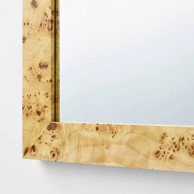 24"x30" Burl Wood Wall Mirror - Threshold™ Designed With Studio McGee 4 24"x30" Burl Wood Wall Mirror - Threshold™ Designed With Studio McGee - Image 2