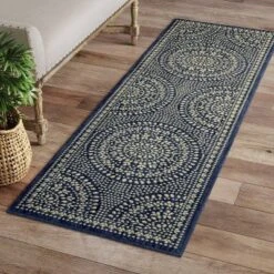 Butterfield Woven Novelty Area Rug Navy - Threshold -Brick Wall GUEST f8e1fc05 b0d6 4e92 903b 3a66cfdb1b2c