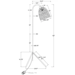Seagrass Karina Tripod Floor Lamp Natural (Includes LED Light Bulb) - Threshold™ -Brick Wall GUEST fa096d0b a838 4d0b a832 096d3504be5d