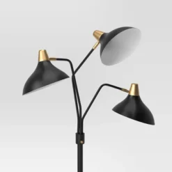 70"x36" 3-Head Floor Lamp Black - Threshold™: Adjustable, ETL Listed, Metal Shades, No Tools Assembly 7 70"x36" 3-Head Floor Lamp Black - Threshold™: Adjustable, ETL Listed, Metal Shades, No Tools Assembly -Brick Wall GUEST fabd57e4 6304 4443 8548 528299be427a 1