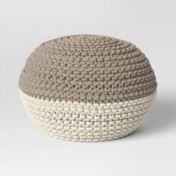 Cloverly Chunky Knit Pouf - Threshold -Brick Wall GUEST fb49b17f db39 4956 a41c 9ae43383d562