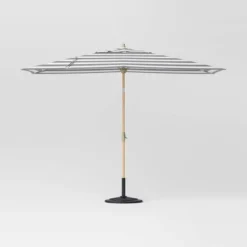 10'x6' Rectangular Market Patio Umbrella - Light Wood Pole - Threshold™ -Brick Wall GUEST fc3a8c11 a12b 492e 9086 a37bf385b2dc