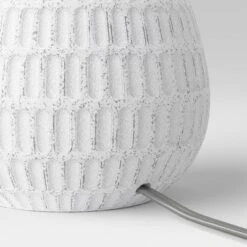 Ceramic Textured Table Lamp Base White - Threshold™ -Brick Wall GUEST fc9f4ede e288 4863 a616 ae078ed887a0