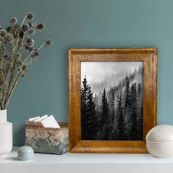 8" X 10" Rounded Corner Frame Golden Walnut - Threshold™ -Brick Wall GUEST fdf948d0 d278 4a79 b63a df34cccb97f6