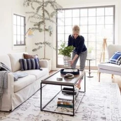 60"x16" Tripod Floor Lamp Oak Tone Wooden Finish - Threshold™: Elegant Standing Lighting, 3-Way Switch, UL Listed -Brick Wall GUEST fe1075c2 4d1c 429b 900a 279c6d7121c1 1